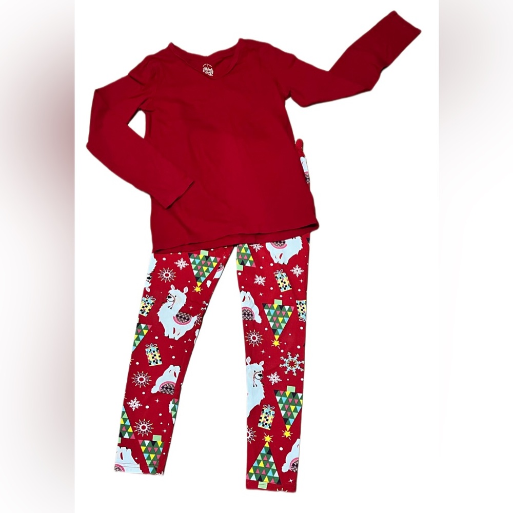 Girl’s llama pajama leggings